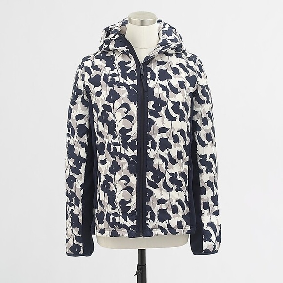 J. Crew Jackets & Blazers - NWOT J Crew Floral Puffer Jacket